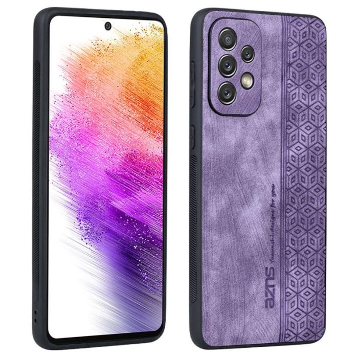 AZNS - AZNS Samsung Galaxy A73 5G Fodral - KonstLäder - Lila
