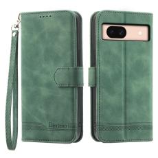 DIERFENG - DIERFENG DF-03 Pl&aring;nboksfodral f&ouml;r Google Pixel 8a Konstl&auml;der - Gr&ouml;n