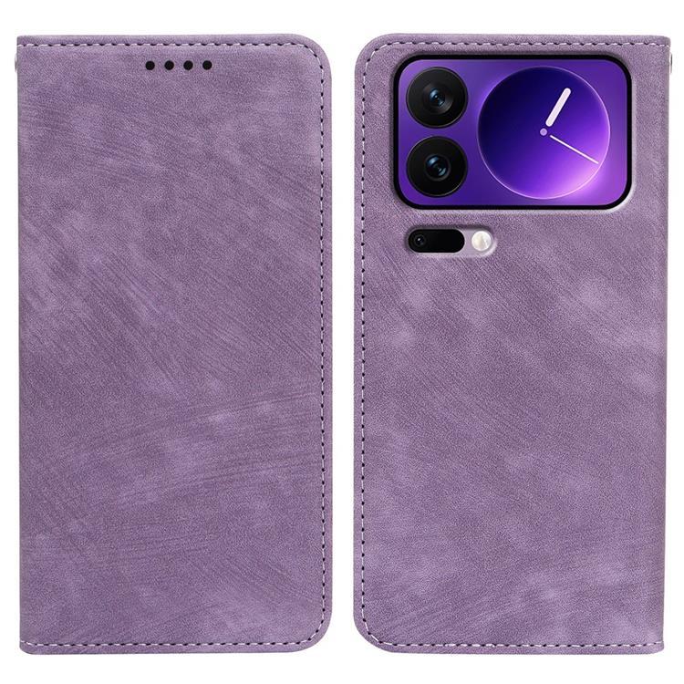 Xiaomi 17 Pro Max Plånboksfodral Striped Texture - Lila | 2353 | AlltMobil