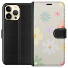 iSecrets - Plånboksfodral till Apple iPhone 14 Pro Max med fejdande blommor