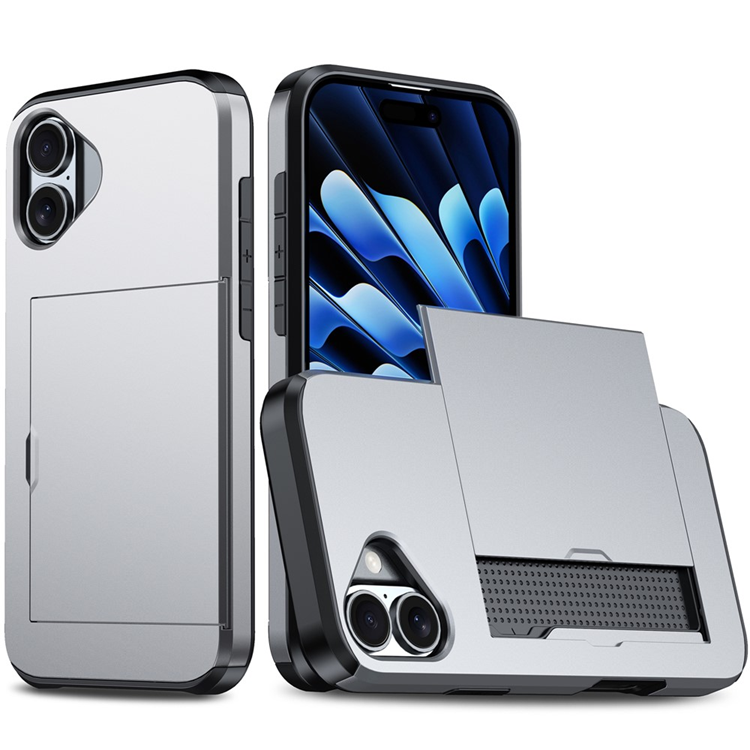 iPhone 17 Mobilskal korthållare - Grå | 2353 | AlltMobil