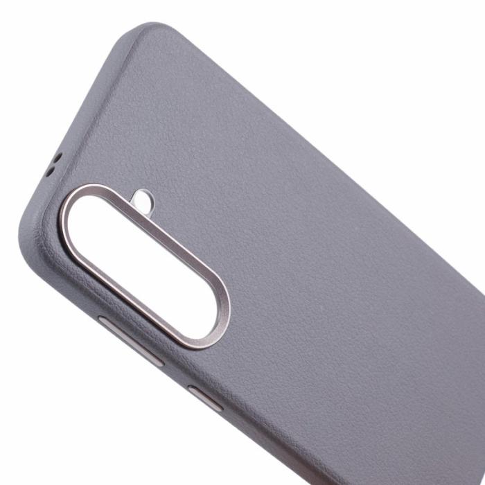 X-Level - X-LEVEL Mobilskal till Galaxy S25 MagSafe PU Läder Hård PC Grå