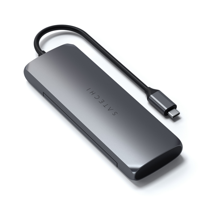 Satechi - Satechi USB-C Hybrid Med Built-in SSD Storage - Rymdgrå