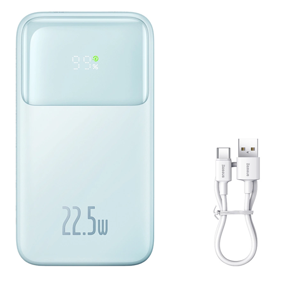 Baseus Powerbank 10000mAh 22.5W Med Kabel Comet - Blå | 505295 | AlltMobil