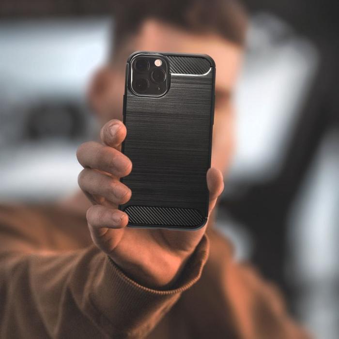 Forcell - Galaxy A71 4G Skal Forcell Carbon Mjukplast - Svart