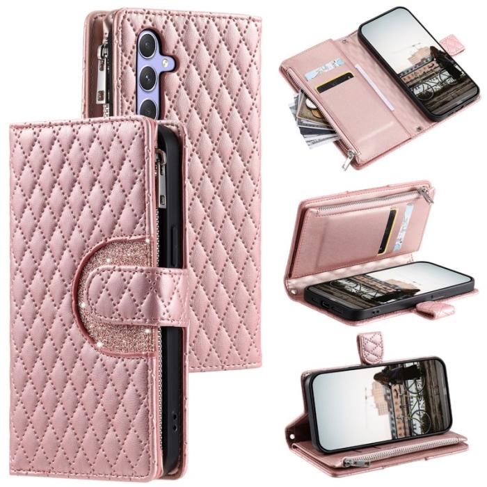 OEM - ZIZO Samsung Galaxy S26 Plus Skal Glitter Konstläder - Roséguld