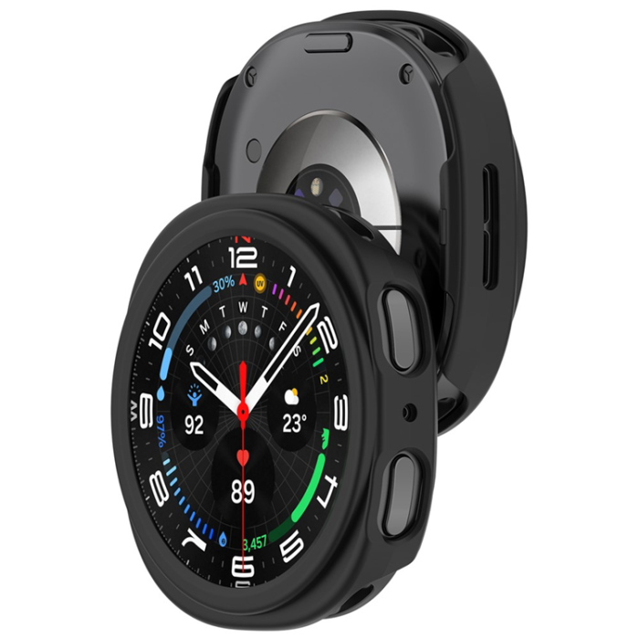 A-One Brand - Galaxy Watch 8 (44mm) Skal Halvsluten Hård PC - Svart