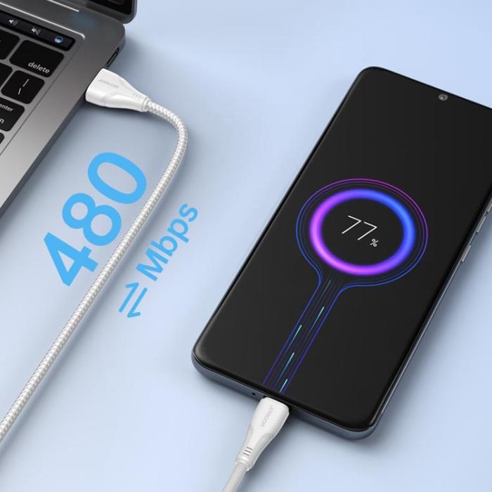 Joyroom - Joyroom Surpass USB Till Micro USB Kabel 2 m - Vit