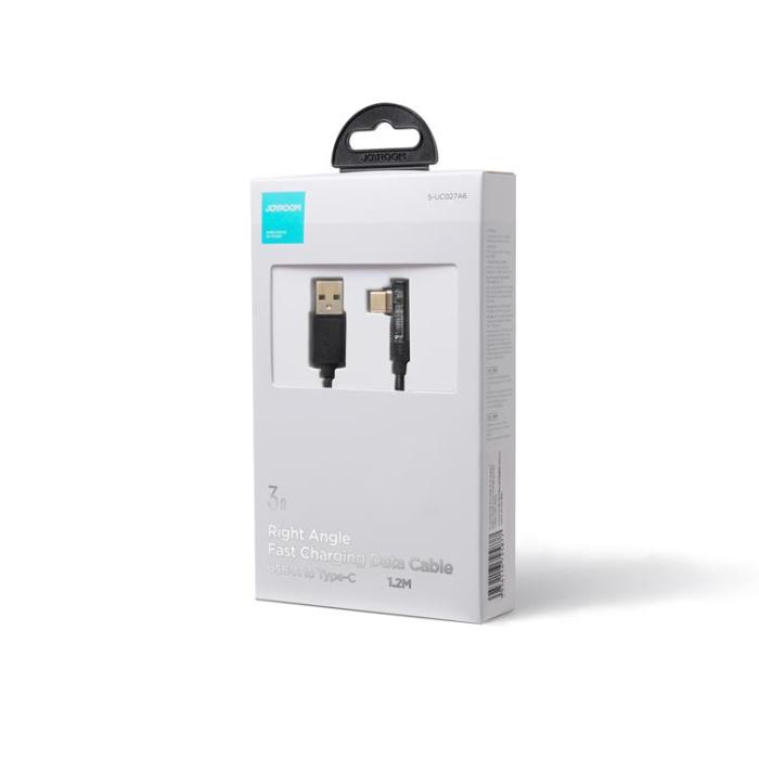 Joyroom - Joyroom Angled USB-C till USB-A kabel 1.2m - Svart