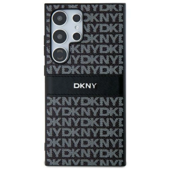 DKNY - DKNY Galaxy S24 Ultra Mobilskal Läder Mono Stripe & Metal Logo