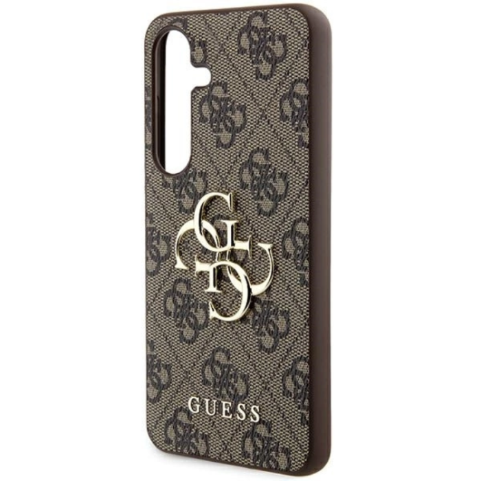 Guess - Guess Galaxy A55 5G Mobilskal Big Metall Logo - Brun