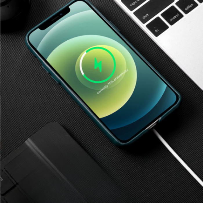UTGATT1 - BOOM iPhone X/XS Läderskal Magsafe - Blå