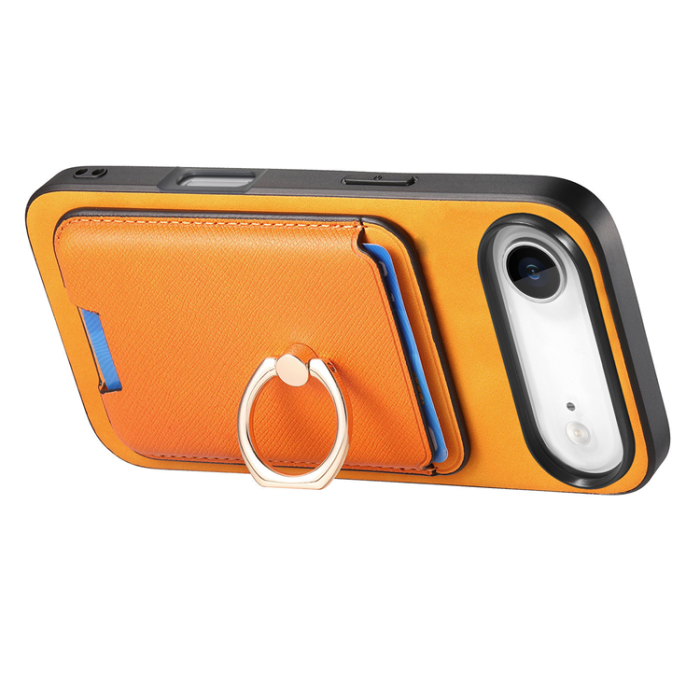 A-One Brand - iPhone 17 Air Mobilskal MagSafe Korthållare Kickstand - Orange