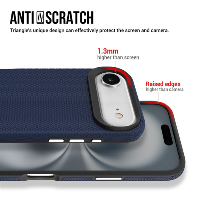 A-One Brand - iPhone 17 Air Mobilskal MagSafe Protective TPU+PC - Marinblå
