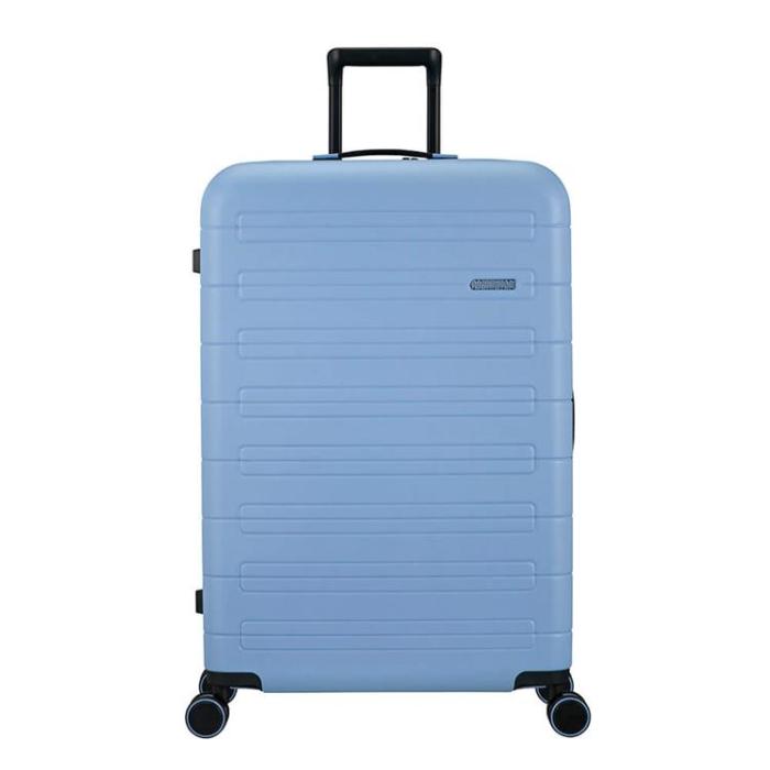 UTGATT1 - AMERICAN TOURISTER Nova Stream Spinner 77/28 Expand - Pastellblå