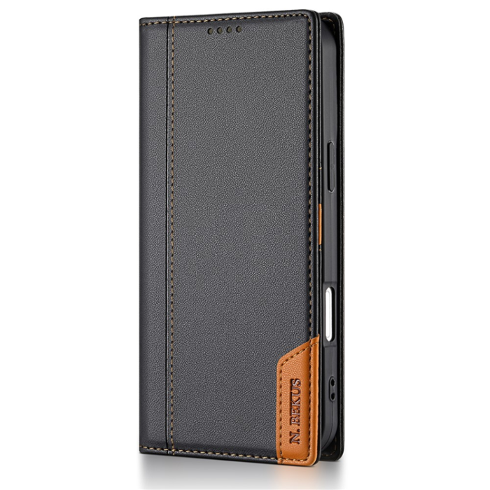 N.BEKUS - N.BEKUS iPhone 17 Plånboksfodral RFID Blocking P3 - Svart