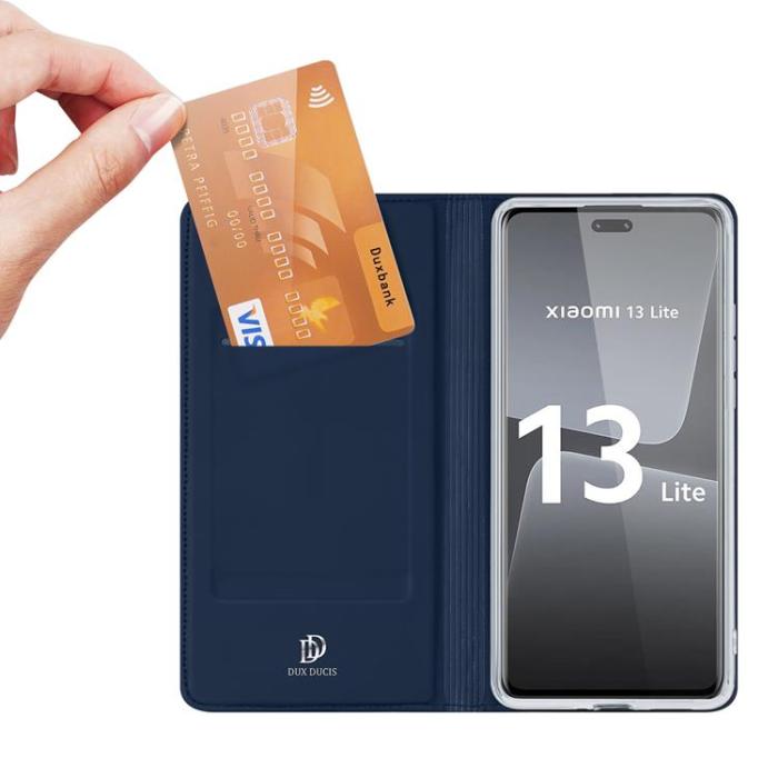 UTGATT - Dux Ducis Xiaomi 13 Lite Plånboksfodral Skin Pro - Blå