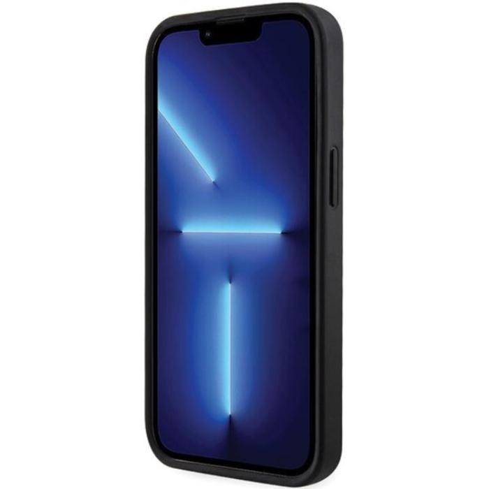 Guess - Guess iPhone 15/14/13 Mobilskal MagSafe GCube Stripes - Svart