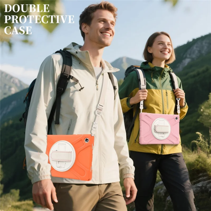 A-One Brand - Galaxy Tab A11 Plus Skal Kickstand Silikon Axelrem