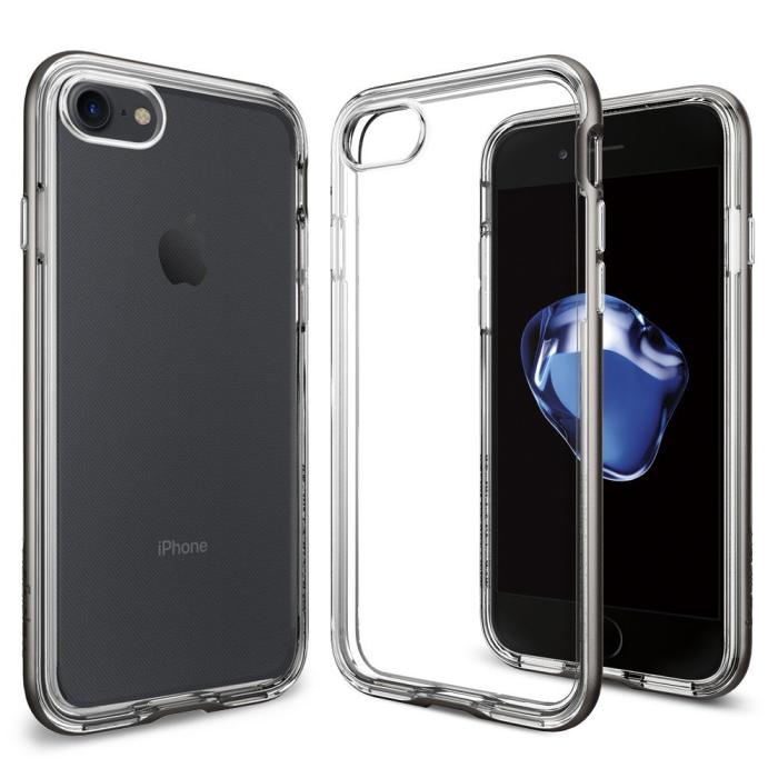 UTGATT5 - SPIGEN Neo Hybrid Crystal Skal till iPhone 7 Plus - Gunmetal