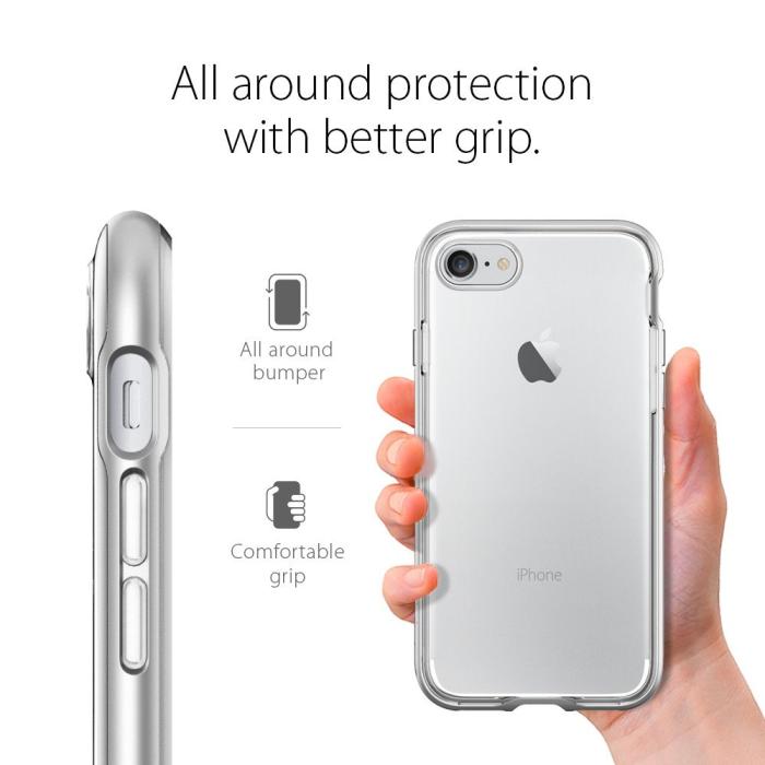 Spigen - SPIGEN Neo Hybrid Crystal Skal till Apple iPhone 7 Plus - Silver