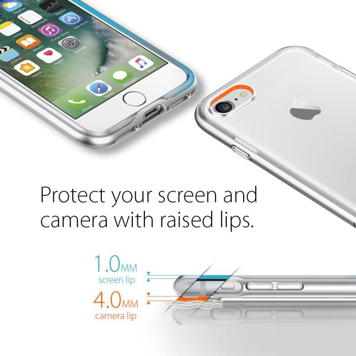 Spigen - SPIGEN Neo Hybrid Crystal Skal till Apple iPhone 7 Plus - Silver