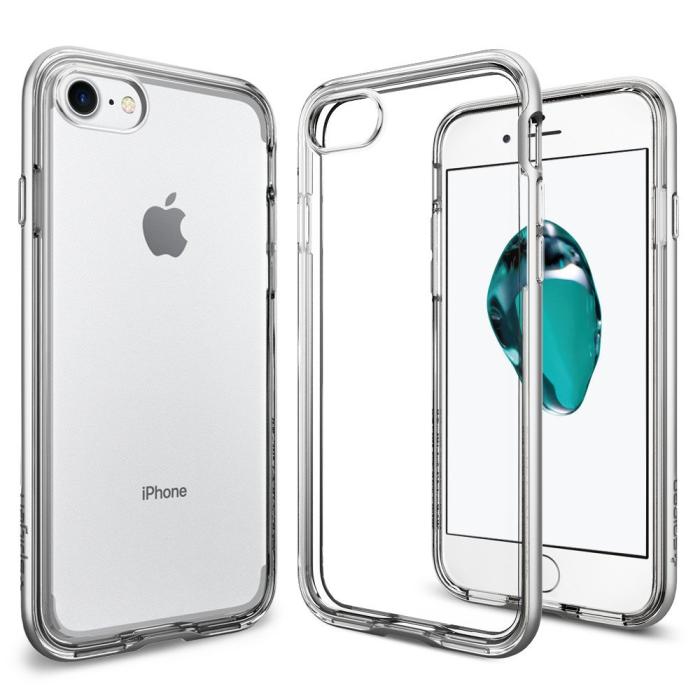 UTGATT5 - SPIGEN Neo Hybrid Crystal Skal till Apple iPhone 8/7 - Silver