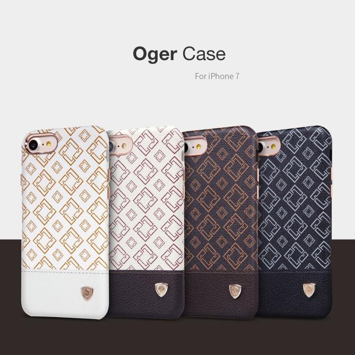 Nillkin - NILLKIN Oger Lattice Skal till Apple iPhone 7/8/SE 2020 - Brun