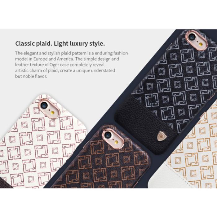 Nillkin - NILLKIN Oger Lattice Skal till Apple iPhone 7/8/SE 2020 - Brun