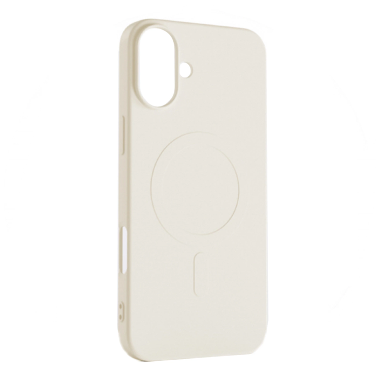 Mobilskal till iPhone 16 Pro Magsafe Liquid Silikon - Beige