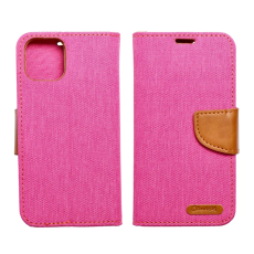 OEM - iPhone 16 Pro Plånboksfodral Canvas - Rosa