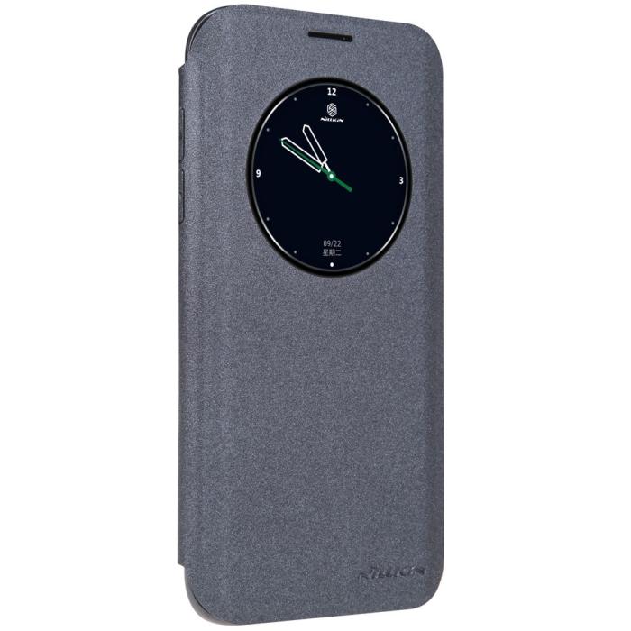 UTGATT1 - Nillkin Sparkle MobilFodral med fönster till Samsung Galaxy S7 Edge - Svart