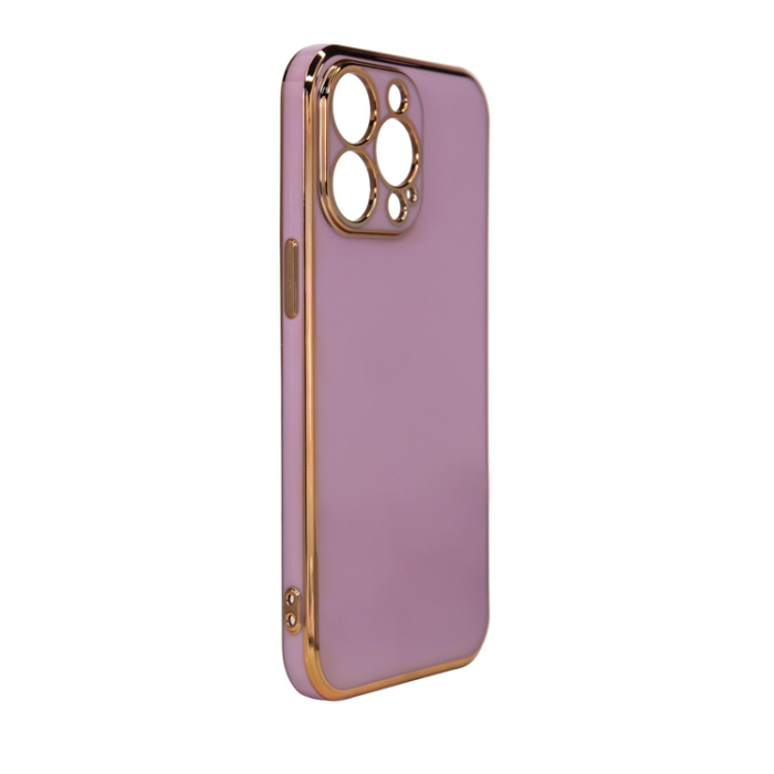 OEM - iPhone 12 Pro Max Skal Lighting Med Gelram - Lila