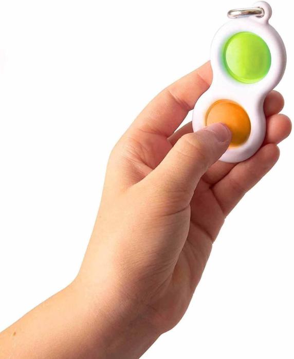 UTGATT5 - Simple Dimple 3 pop it fidget toy - Blandade Färger