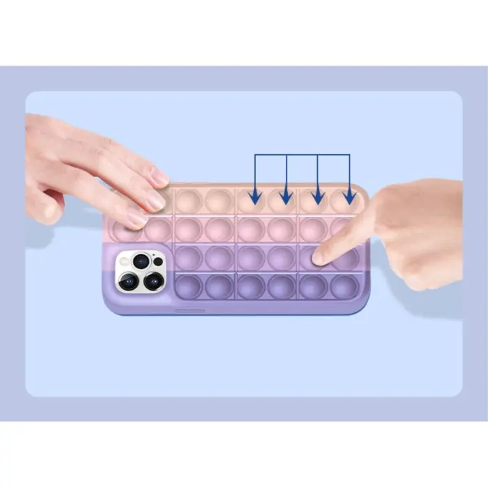 Fidget Toys - Pop it fidget skal till iPhone 12 Pro Max - Grön
