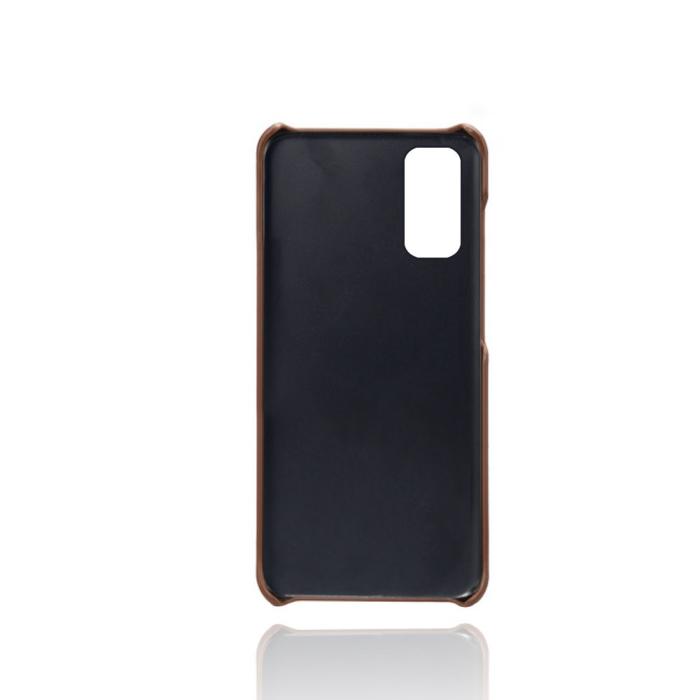 A-One Brand - Skal med kortplatser till Samsung Galaxy S20 - Brun