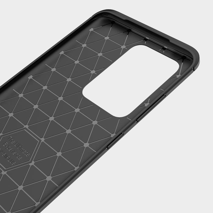 OEM - Carbon Fiber Brushed Skal för Galaxy S20 Ultra - Svart