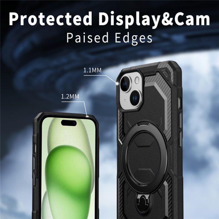 A-One Brand - iPhone 15 Mobilskal MagSafe Kickstand TPU + PC