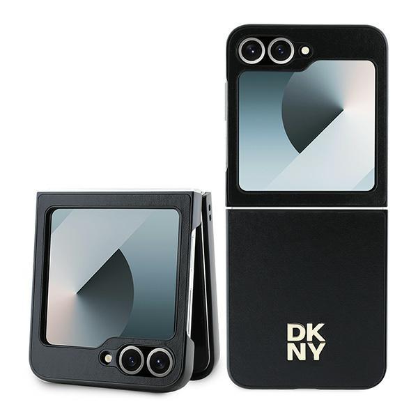 DKNY Mobilskal till Galaxy Z Flip 6 MagSafe Matal Stack Logo - Svart