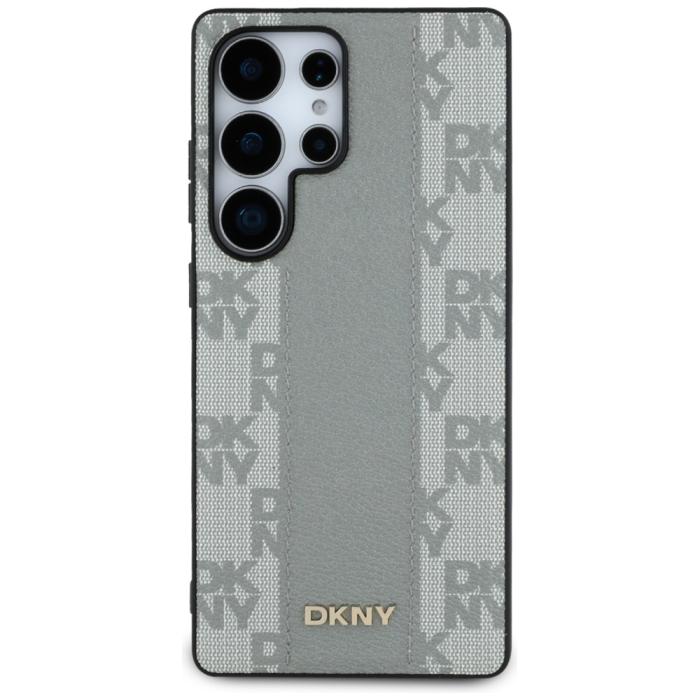 DKNY - DKNY Mobilskal till Galaxy S25 Ultra MagSafe Läder Checkered Pattern