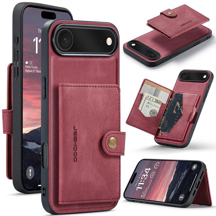 JEEHOOD iPhone Air Mobilskal KonstLäder + Plast Avtagbar - Röd | 2353 | AlltMobil