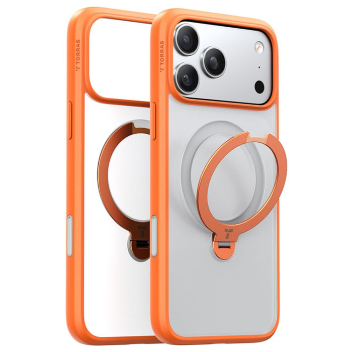 Torras - TORRAS iPhone 17 Pro Max Mobilskal MagSafe Rotating Kickstand