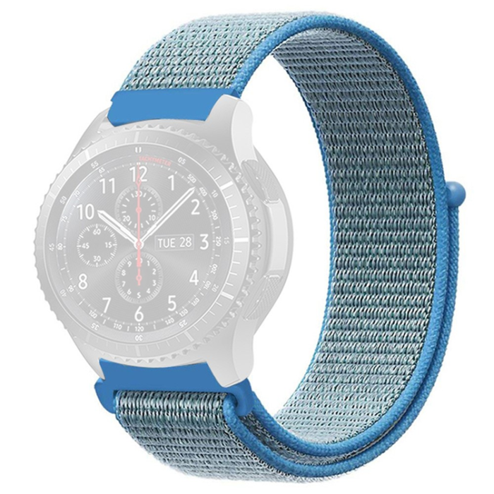 KALEBOL - Kalebol Galaxy Watch 6/6 Classic Armband Nylon Loop - Blå