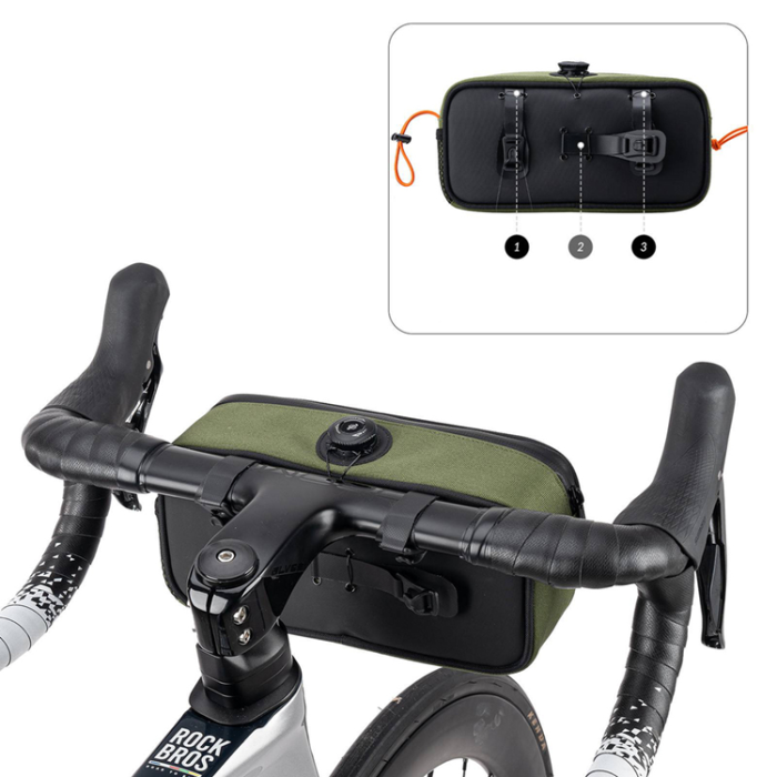 Rockbros - Rockbros Vattentät Cykelväska för Styren 1.9L ROAD TO SKY TL001 - Grön