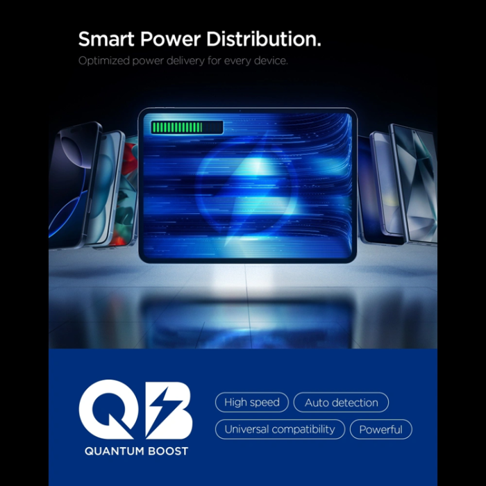 Spigen - Spigen 3-Port Nätverk Laddare 67W ESSENTIAL EE673EU