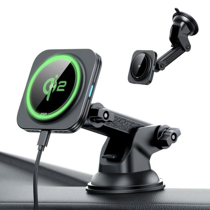 ESR - ESR Qi2 15W Magsafe Instrumentbräda Bilhållare Trådlös laddare