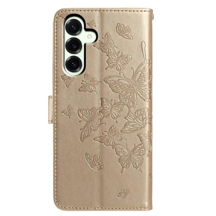 OEM - Samsung Galaxy A37 Plånboksfodral Konstläder Flip Skydd - Guld