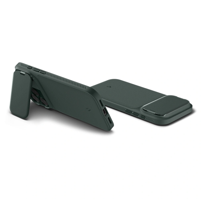 Spigen - Spigen Mobilskal till iPhone 17 Pro Max MagSafe Optik Armor - Abyss Grön