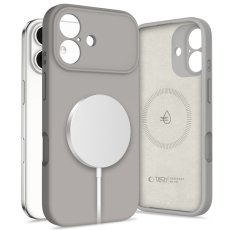 Tech-Protect - Tech-Protect iPhone 17 Mobilskal Magsafe Silikon - Stone Grå
