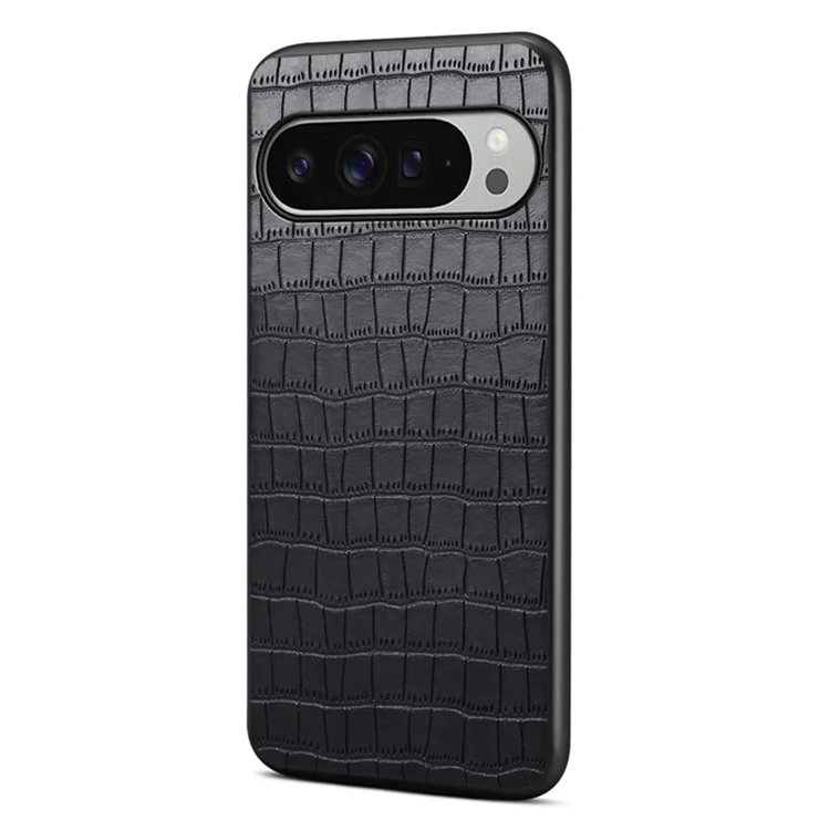 Google Pixel 10 Pro XL Mobilskal Crocodile Texture - Svart | 2353 | AlltMobil